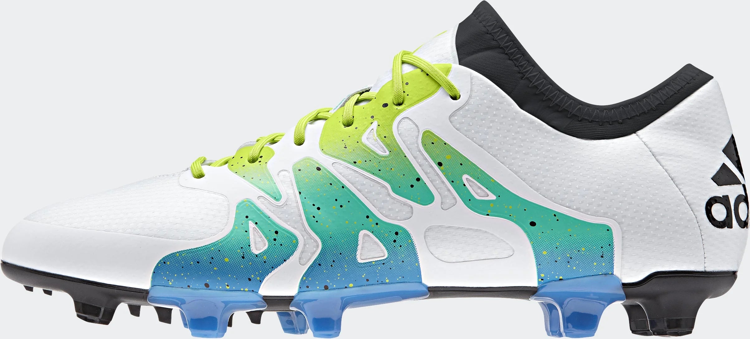 adidas X 151 FG AG Multi Ground Soccer Cleats White Solar Slime Black