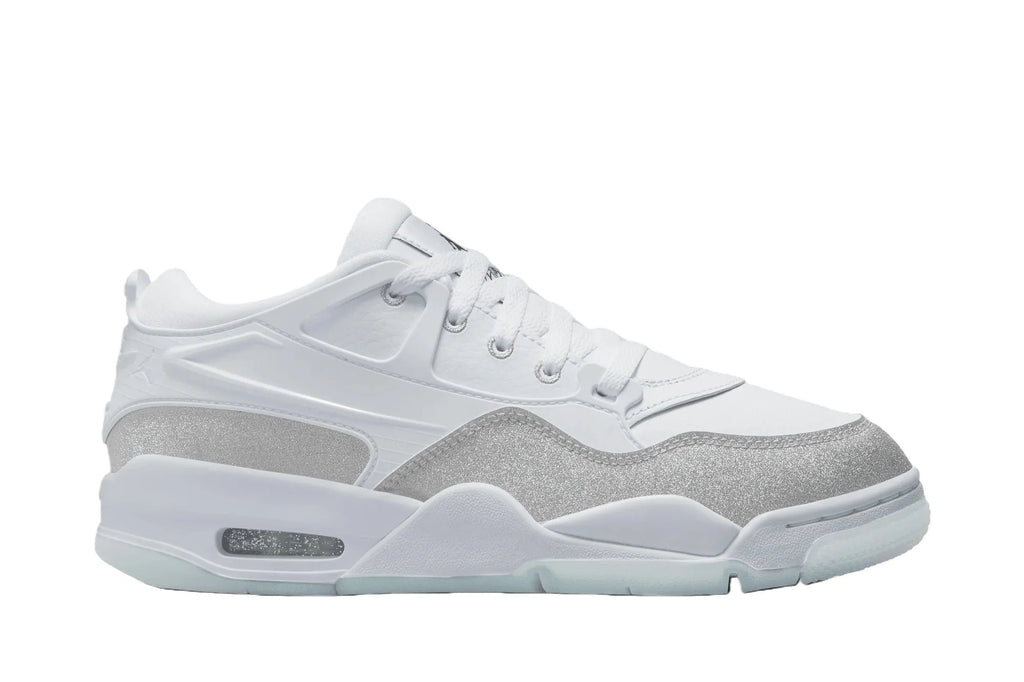 Wmns Jordan 4 RM White Silver Glitter