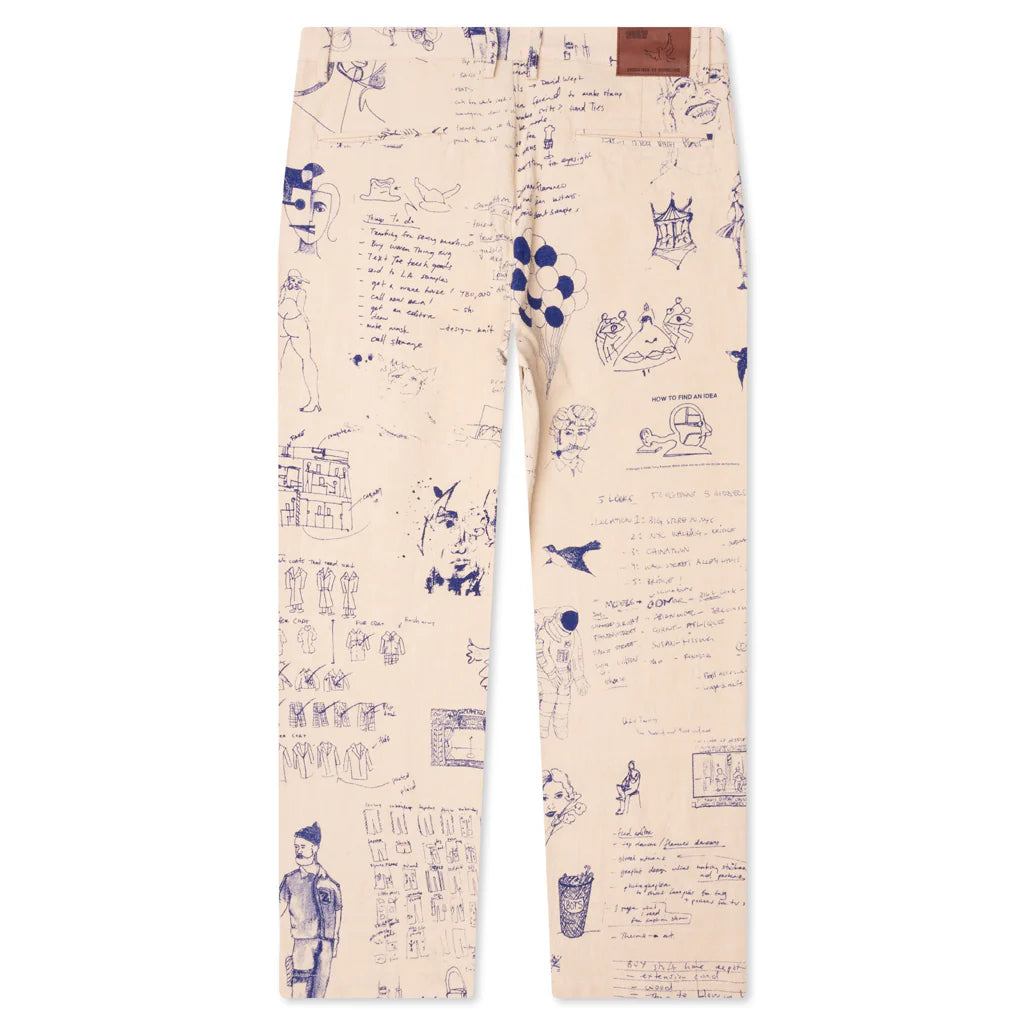 Doodles Linen Pants Tan