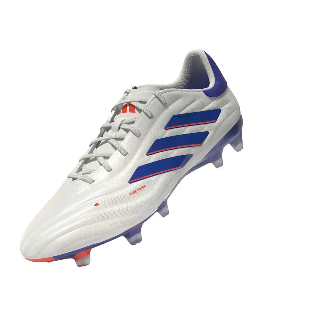 adidas Copa Pure 2 Elite FG Firm Ground Soccer Cleats White Lucid Blue Solar Red