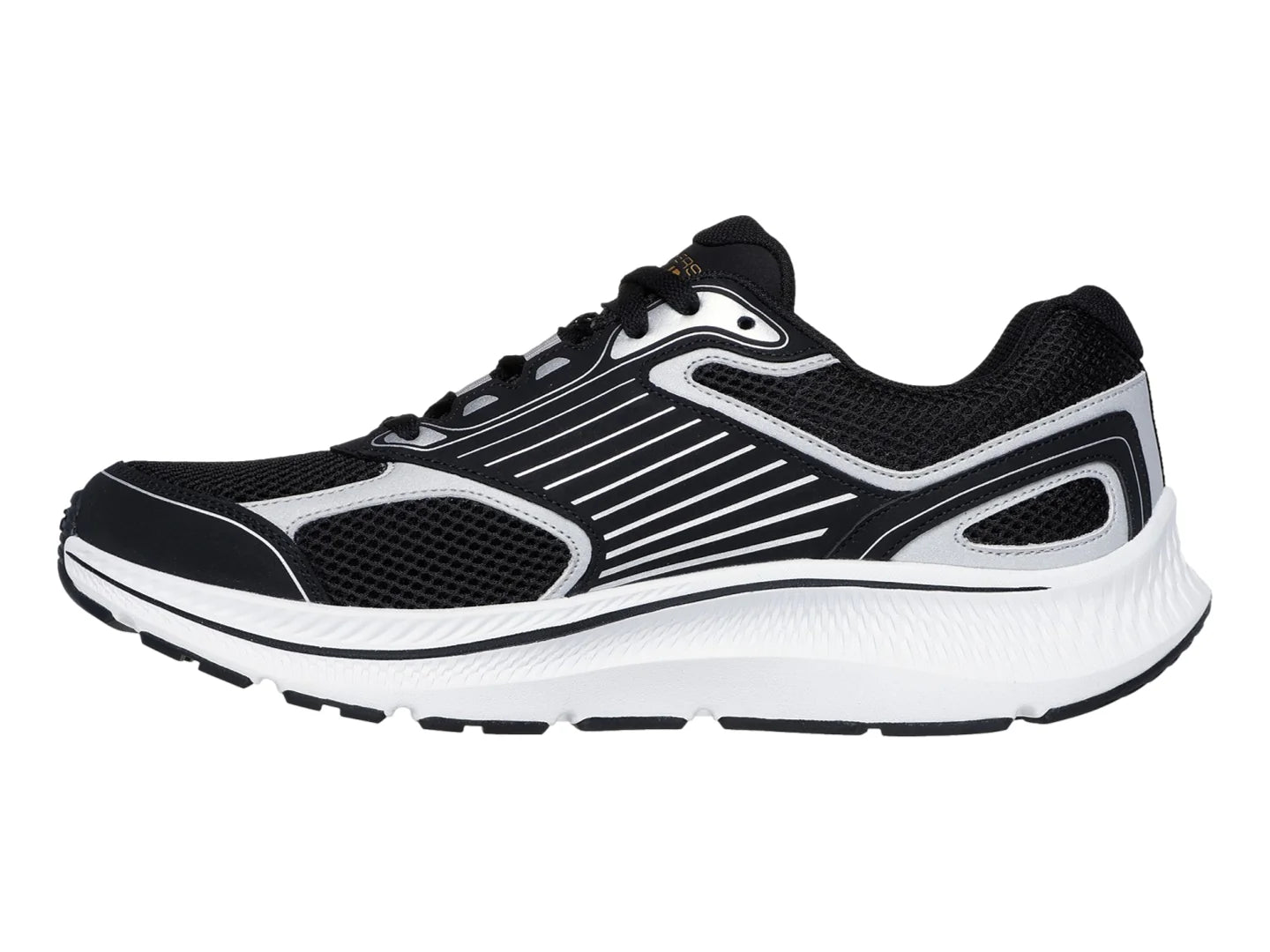 Tenis Skechers Run Consistent 20 Negro con Plata para Hombre