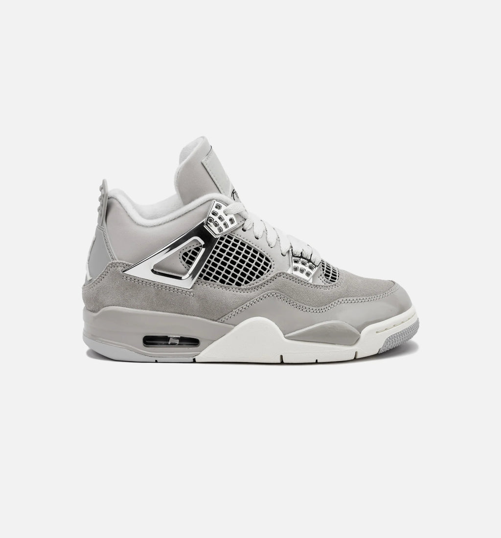 Air Jordan 4 Retro Frozen Moments Womens Lifestyle Shoe Grey White Limit One Per Customer