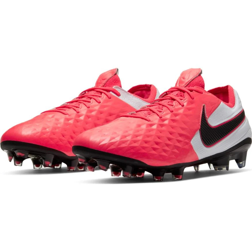 Nike Legend 8 Elite FG Firm Ground Soccer Cleats Crimson Black White