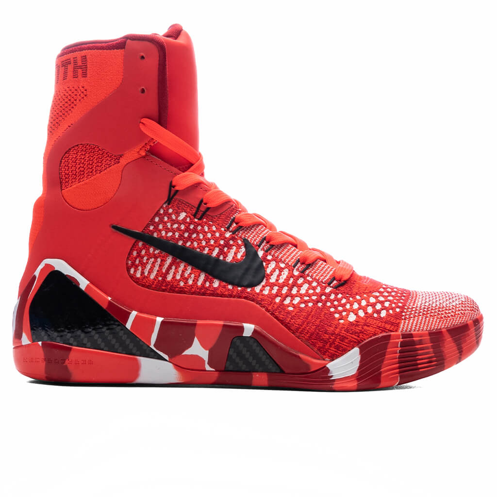 Kobe 9 Elite High Protro Christmas Bright Crimson Black White