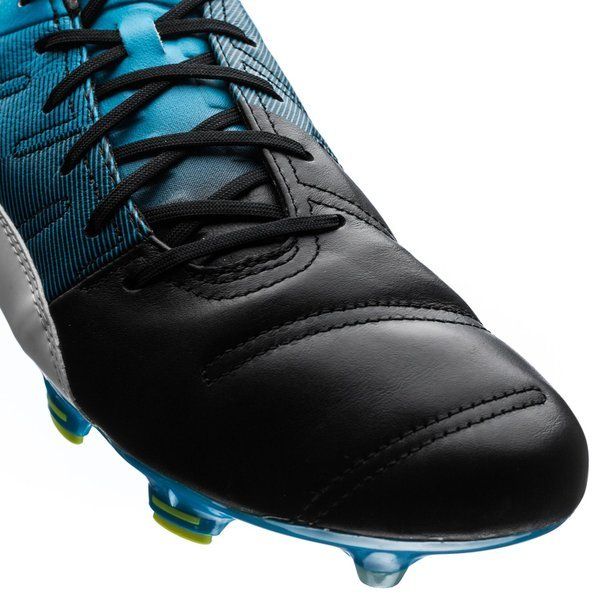 PUMA Evopower 13 LT FG Firm Ground Soccer Cleats Black White Atomic Blue