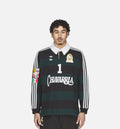 Chavarria Rugby Mens Long Sleeve Shirt Black Aurora Ivy