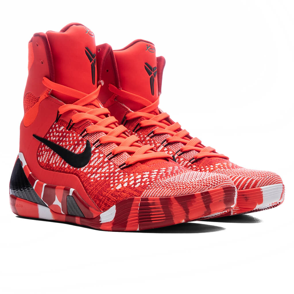 Kobe 9 Elite High Protro Christmas Bright Crimson Black White