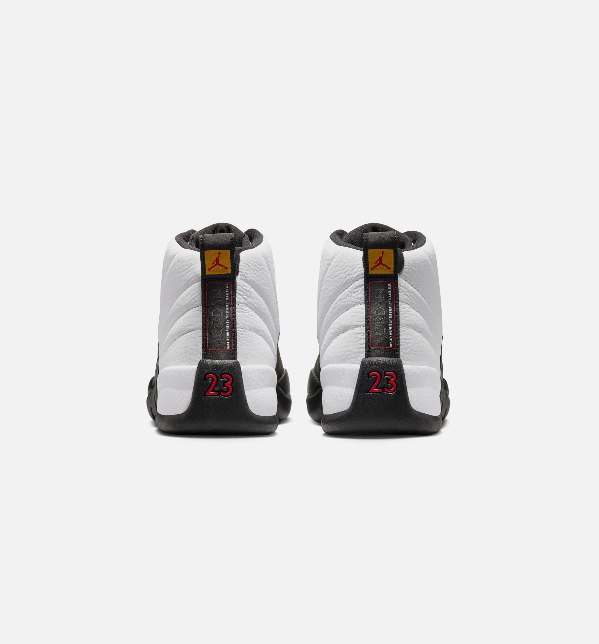 Air Jordan 12 Retro Taxi Mens Lifestyle Shoe White Black Taxi