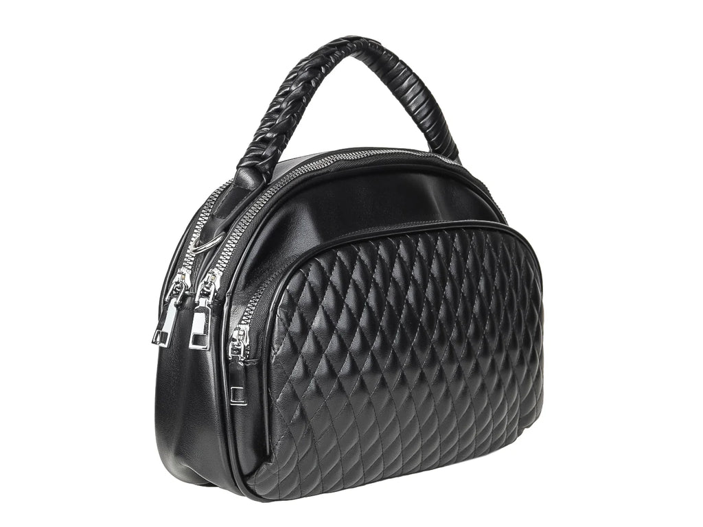 Bolso Unibella Negro Acolchado para Mujer