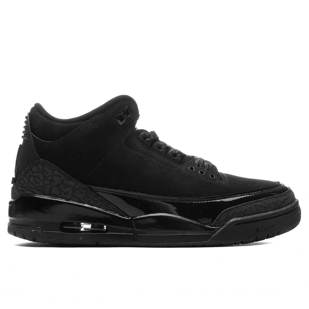Air Jordan 3 Retro Black Cat Black Dark Charcoal White