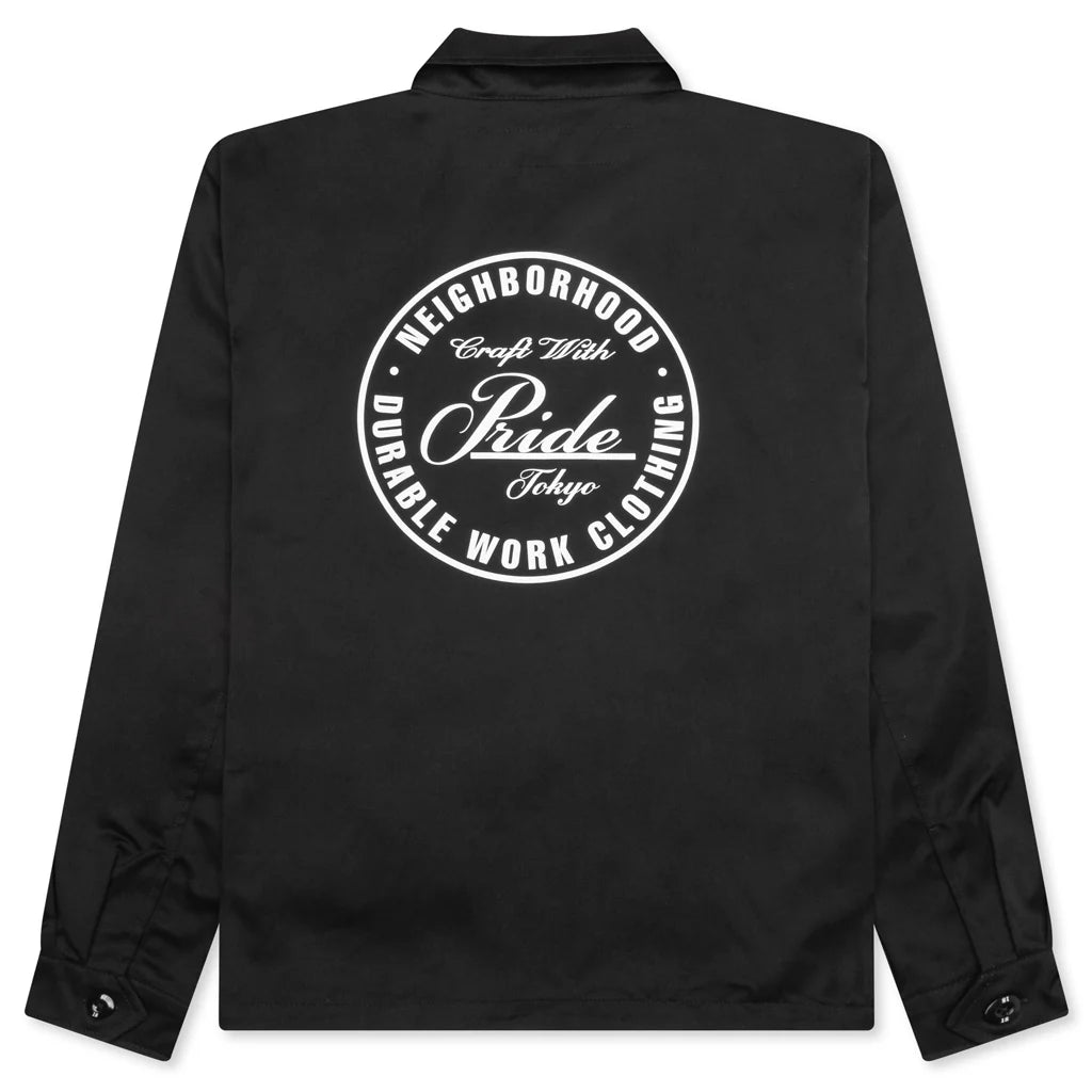 Zip Work Jacket Black