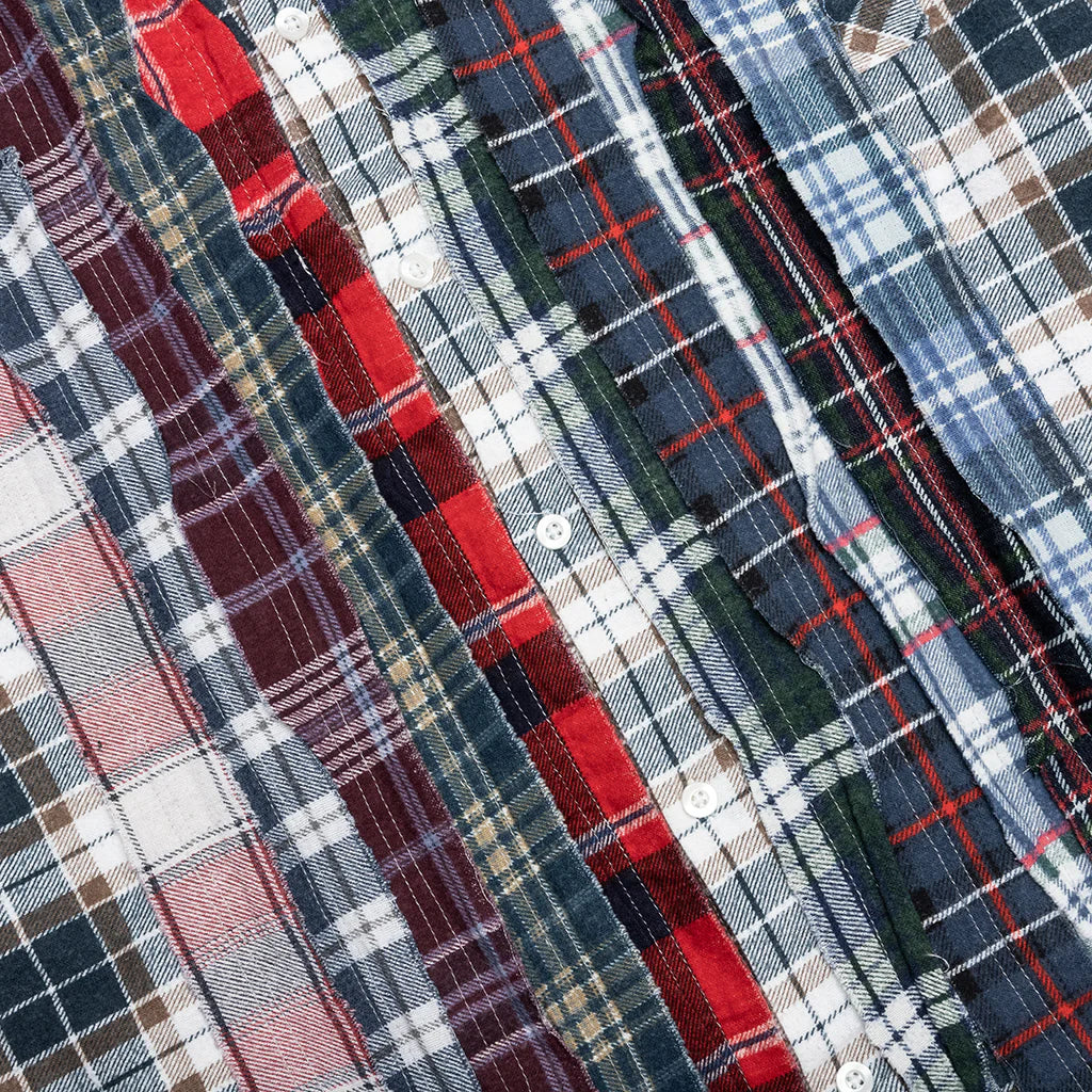 Ribbon Flannel Shirt Assorted