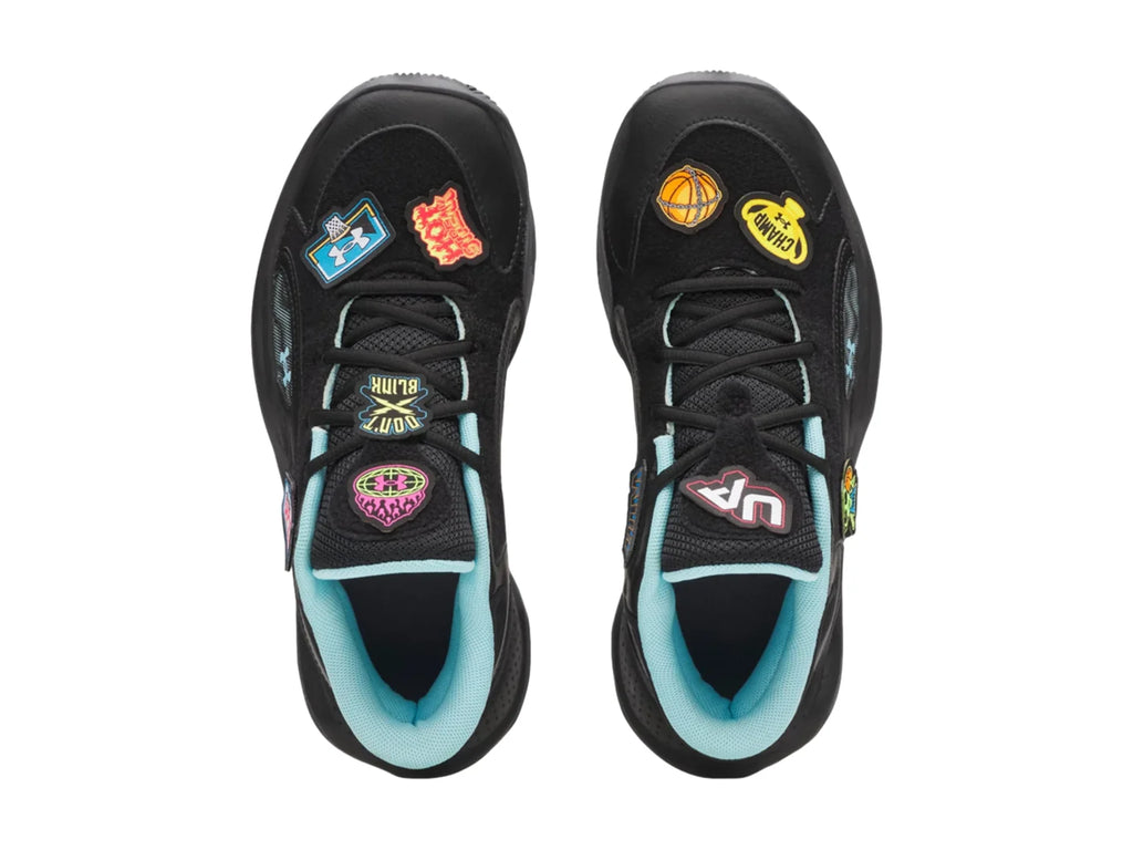 Tenis Under Armour Jet 25 Patches Negro para Niño