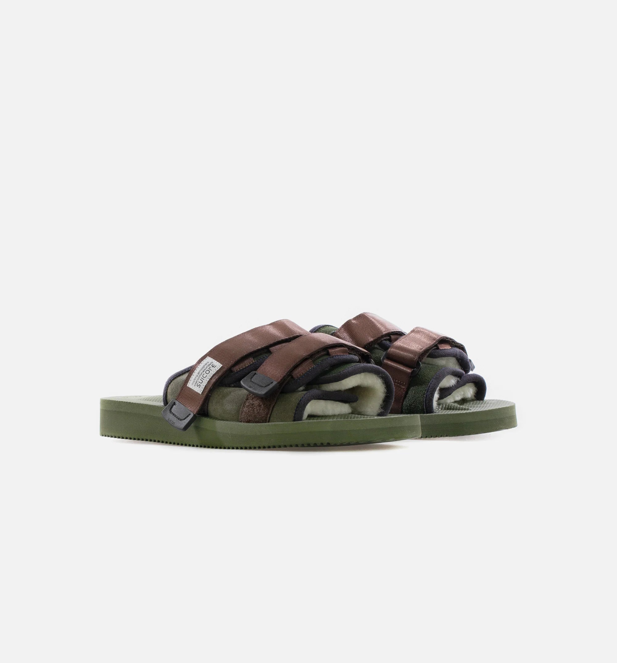 Moto Mab Slides Mens Sandals Olive Sage