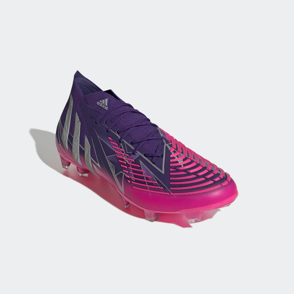 adidas Predator Edge1 FG Firm Ground Boots College Purple Silver Metallic Shock Pink