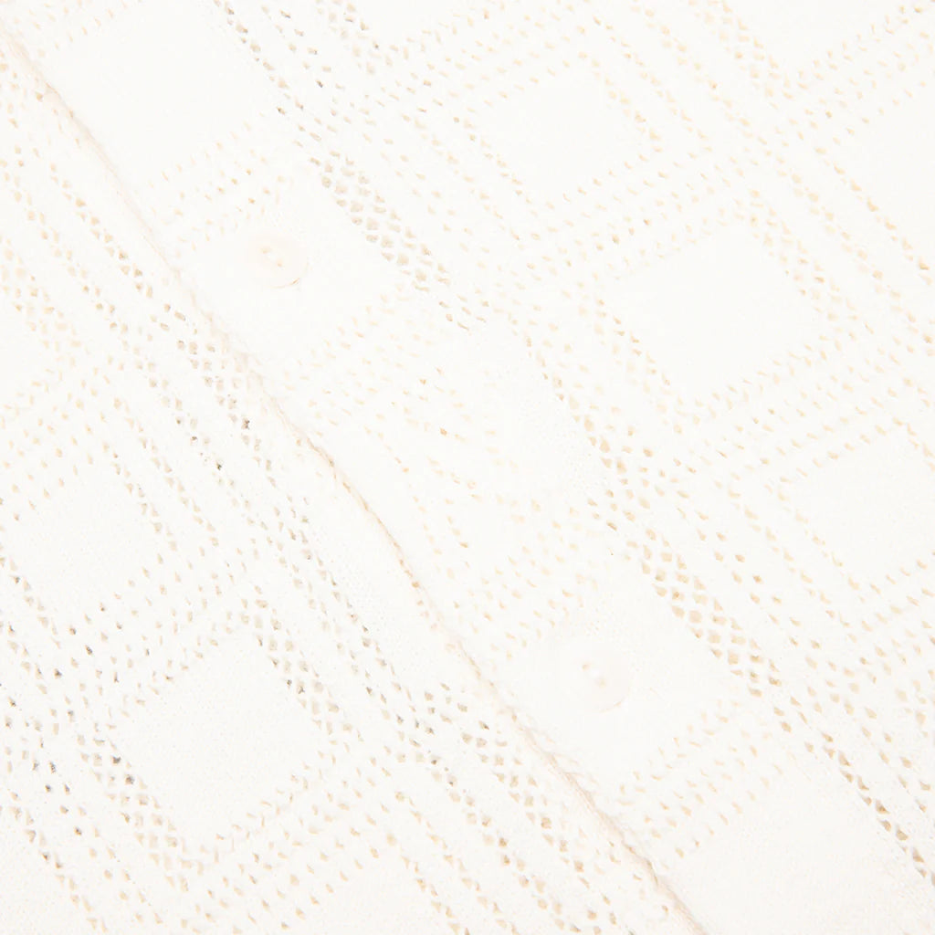 Lace Knit Shirt Chalk