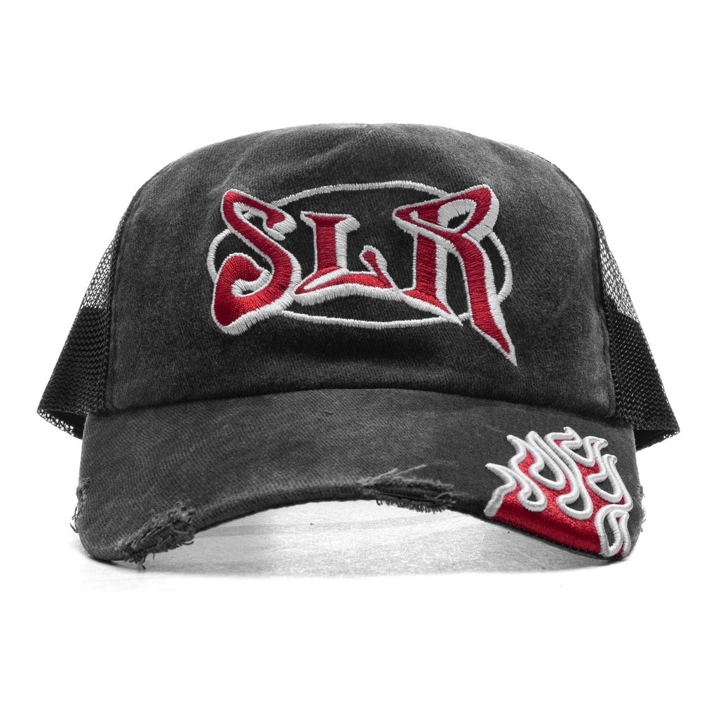 SLR Flame Hat Aged Black