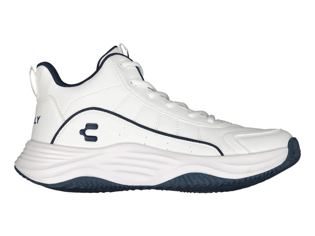 Tenis Charly Basket Blanco y Marino para Hombre