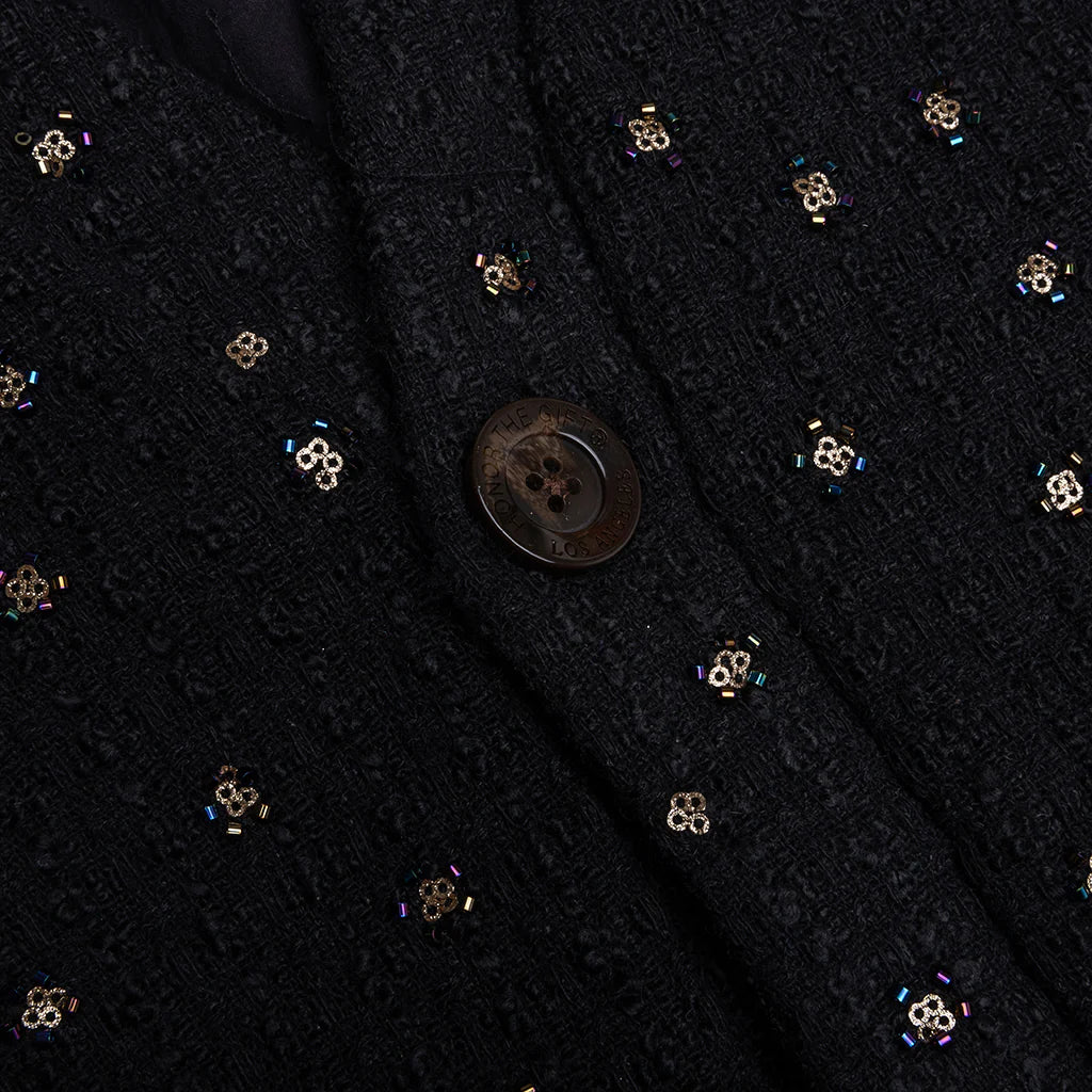 Beaded Cardigan Black