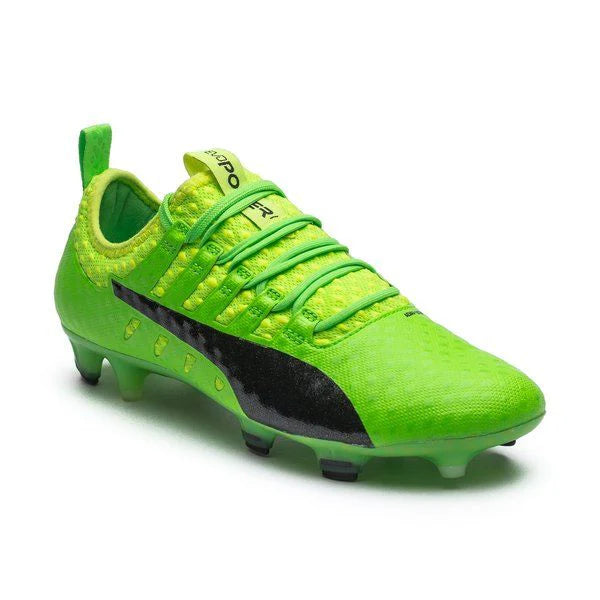 PUMA Evopower Vigor 1 FG Firm Ground Soccer Cleats Green Gecko Black Yellow