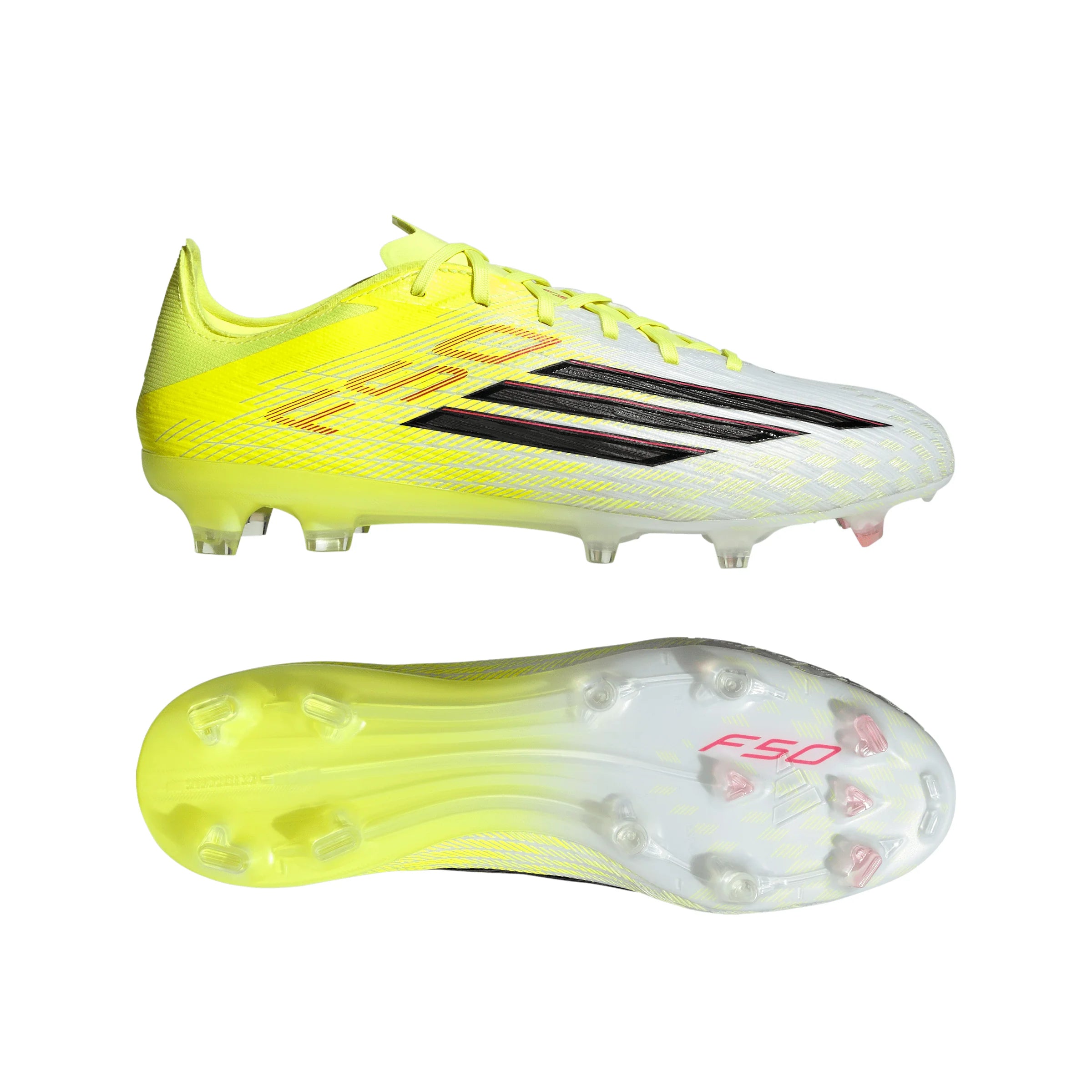 adidas F50 Pro FG Firm Ground Mens Soccer Cleats Yellow Black Red