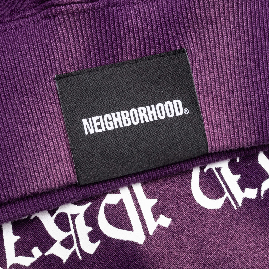Tie Dye Sweat L S Shirt Purple