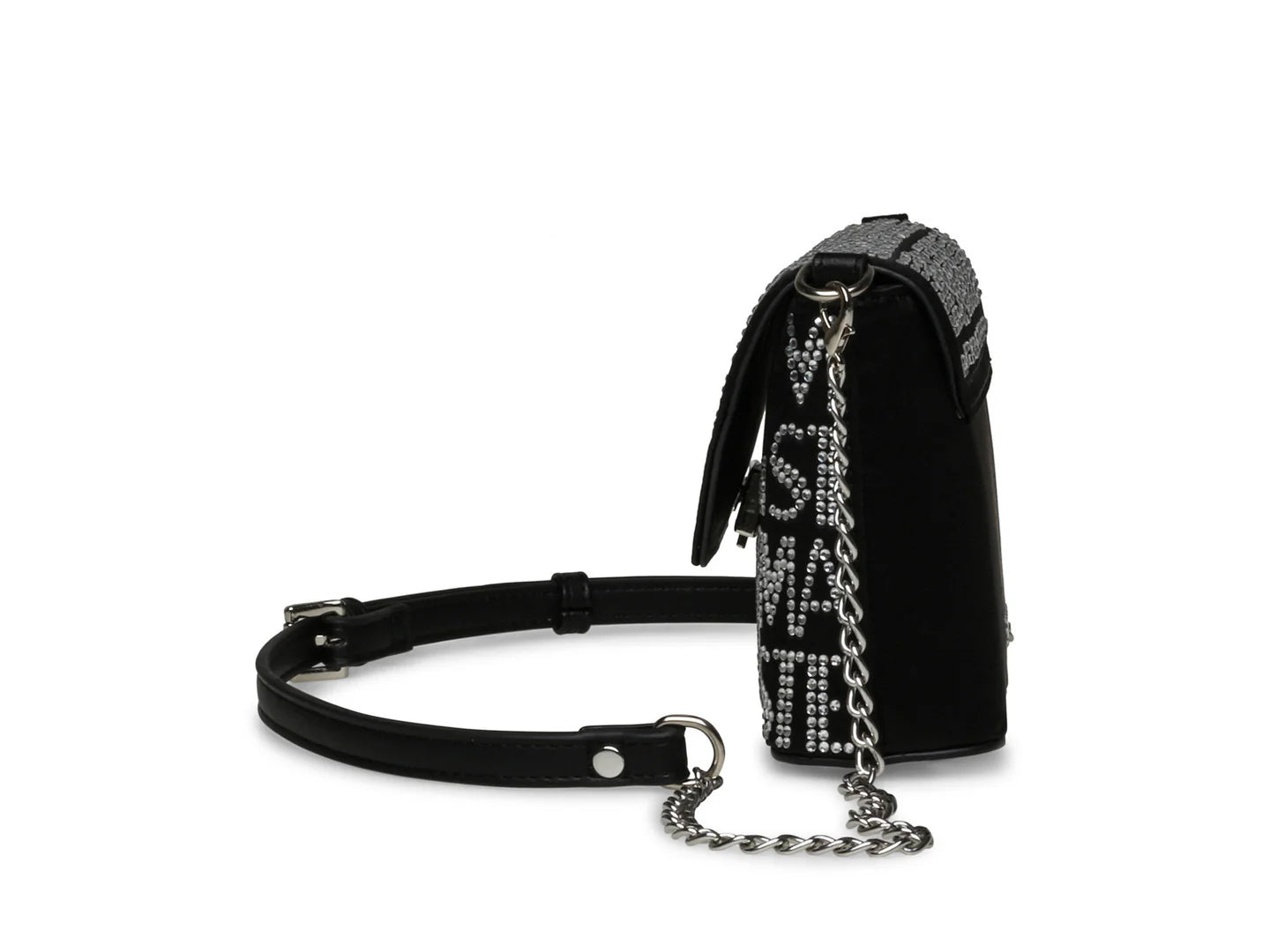 Bolsa de Hombro Steve Madden Bmadde Negro Plata para Mujer