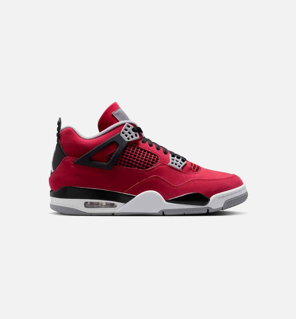 Air Jordan 4 Retro Toro Bravo Mens Lifestyle Shoe Fire Red White Black Cement Grey Free Shipping