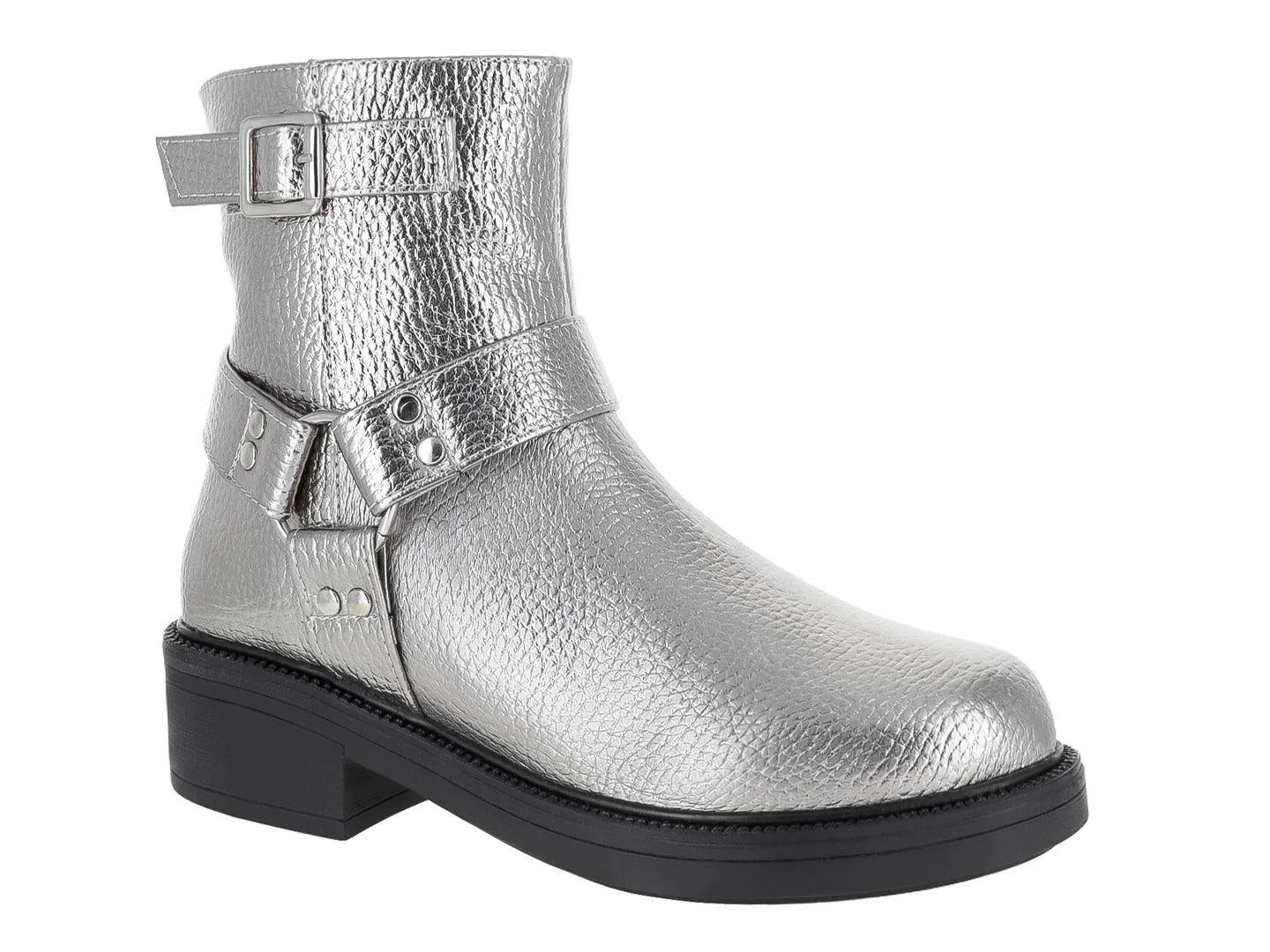 Botines Senties Plateados para Mujer