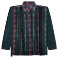 Over Dyed Ribbon Wide Shirt Green