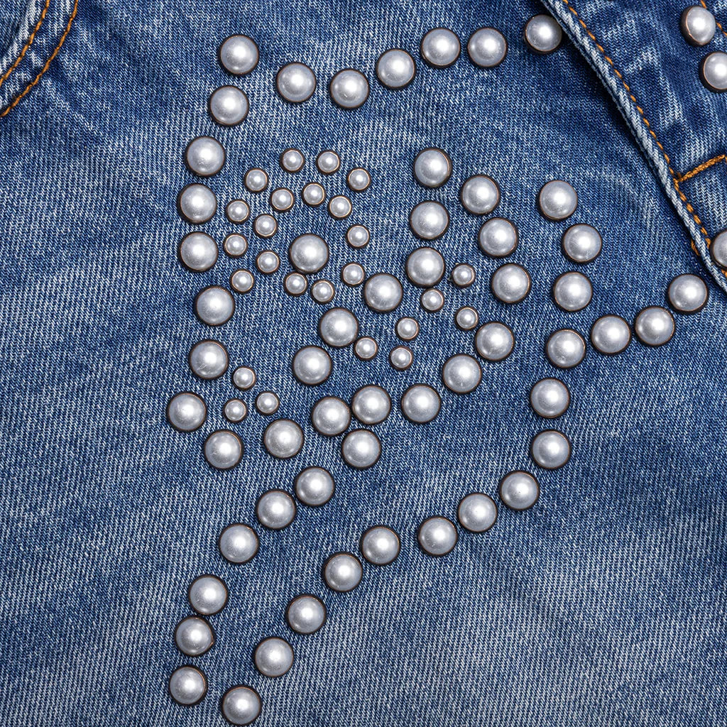 Pearl Strawberry Fit Jeans Shorts Faded