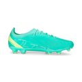 PUMA Ultra Ultimate FG AG Firm Ground Soccer Cleats Electric Peppermint White Fast Yellow