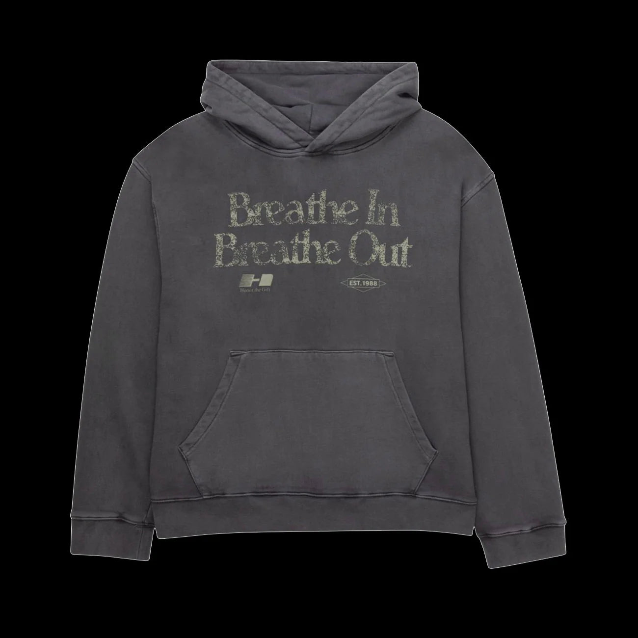 Honor The Gift Breathe In Hoodie Black