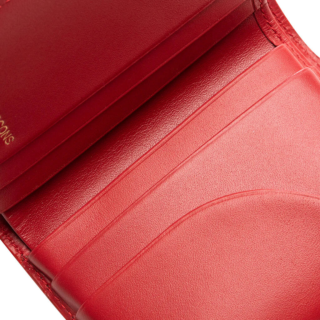 Comme des Garcons Polka Dots Wallet Red