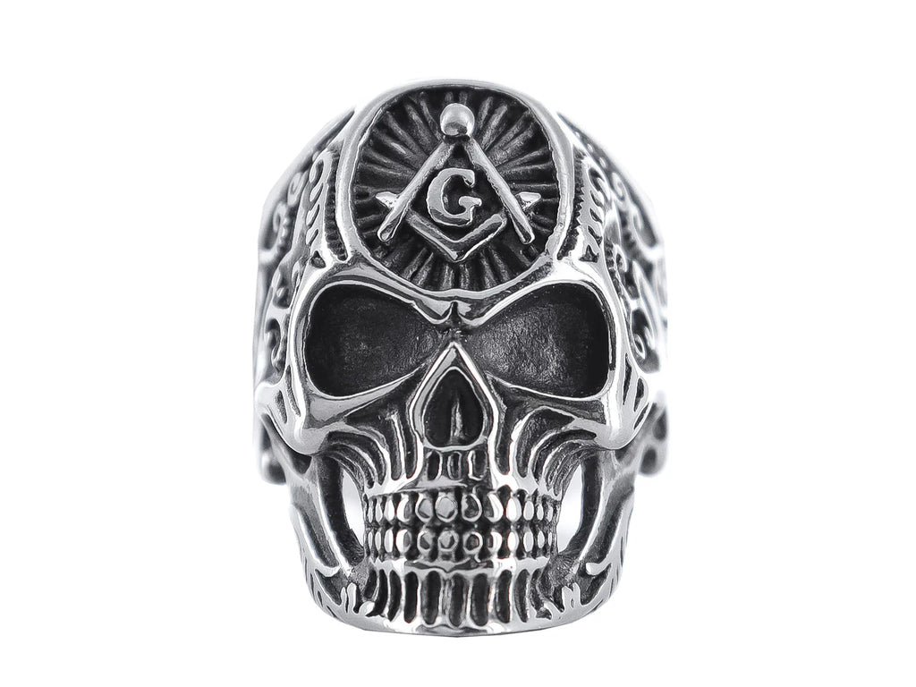 Anillo Roze Calavera Color Plata Unisex