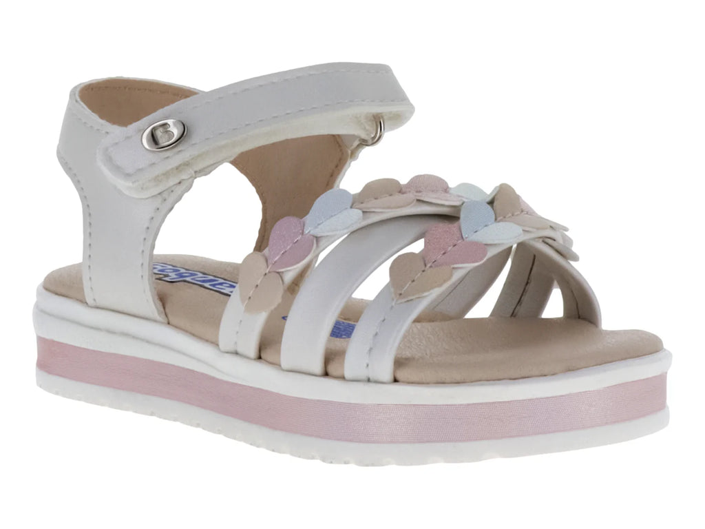 Sandalias Coqueta Color Perla para Niña
