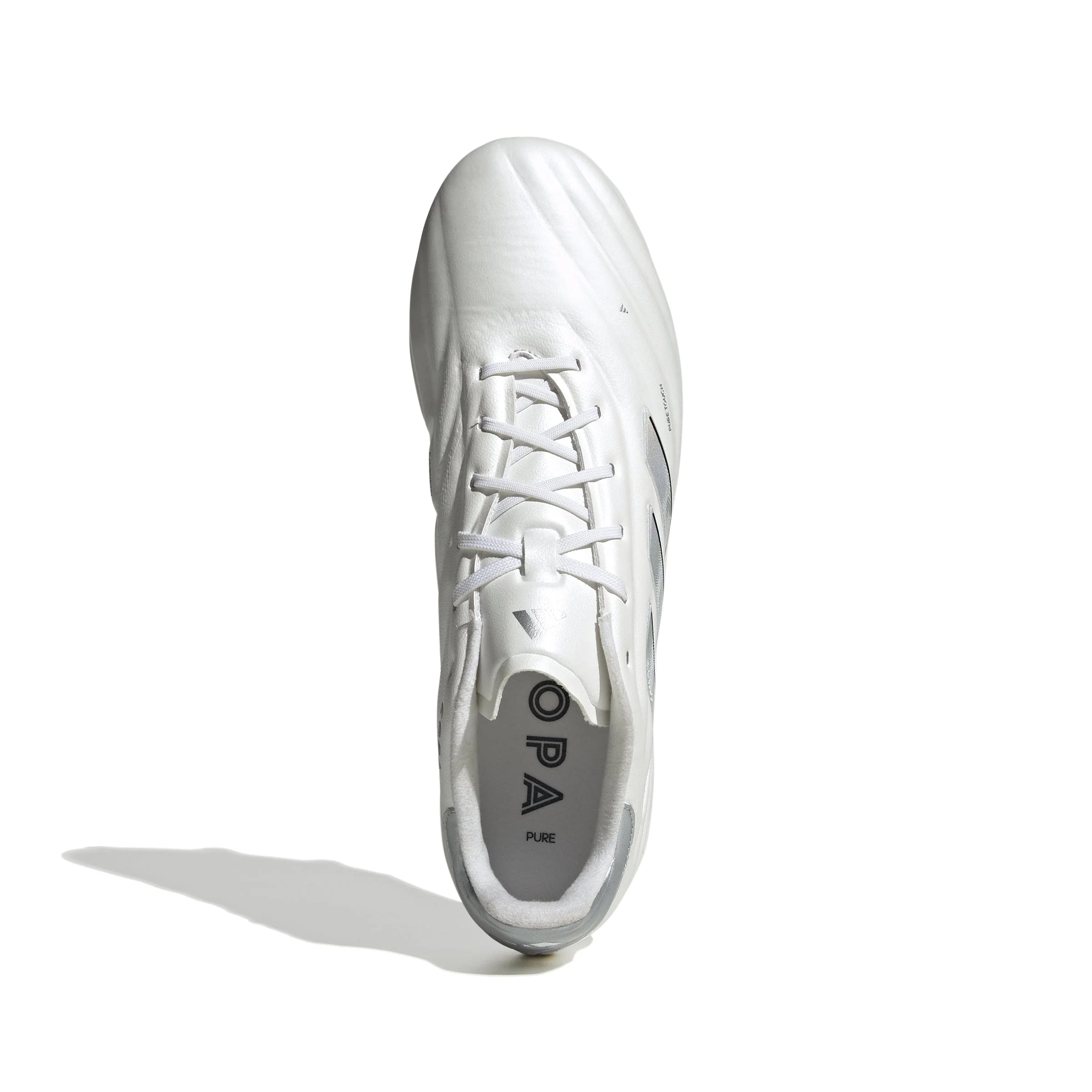 adidas Copa Pure 2 Elite FG Firm Ground Soccer Cleats White Silver Metallic