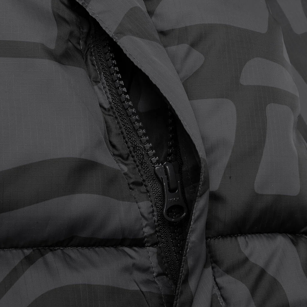 Broken Ftp Puffer Jacket Black
