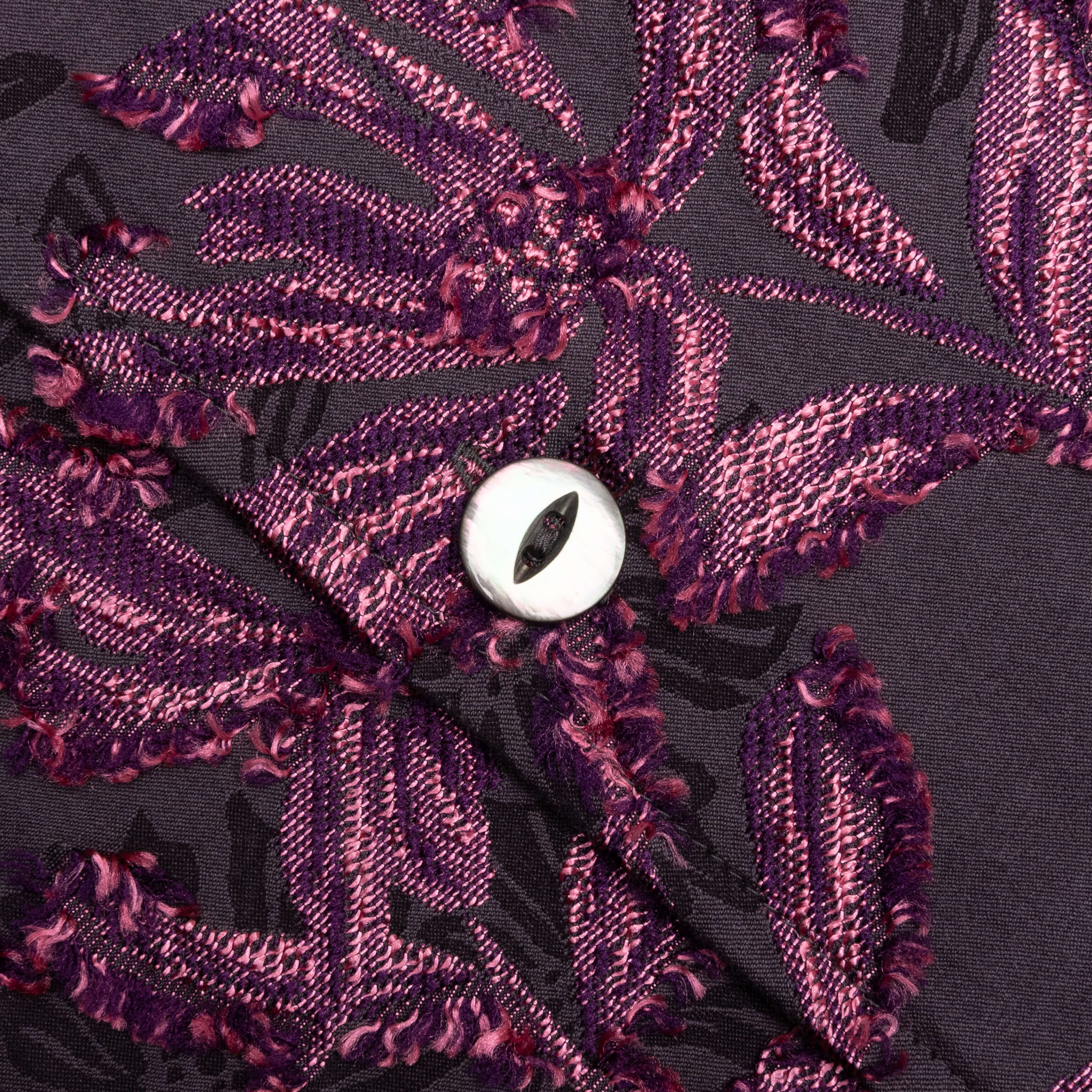 Flower Cut Cabana Shirt Charcoal