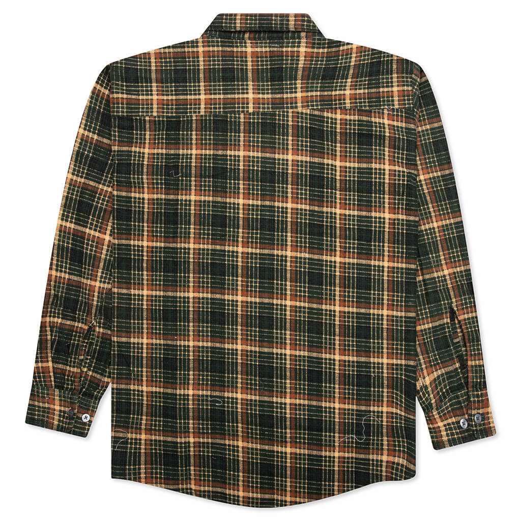 Ribbon Flannel Shirt Assorted