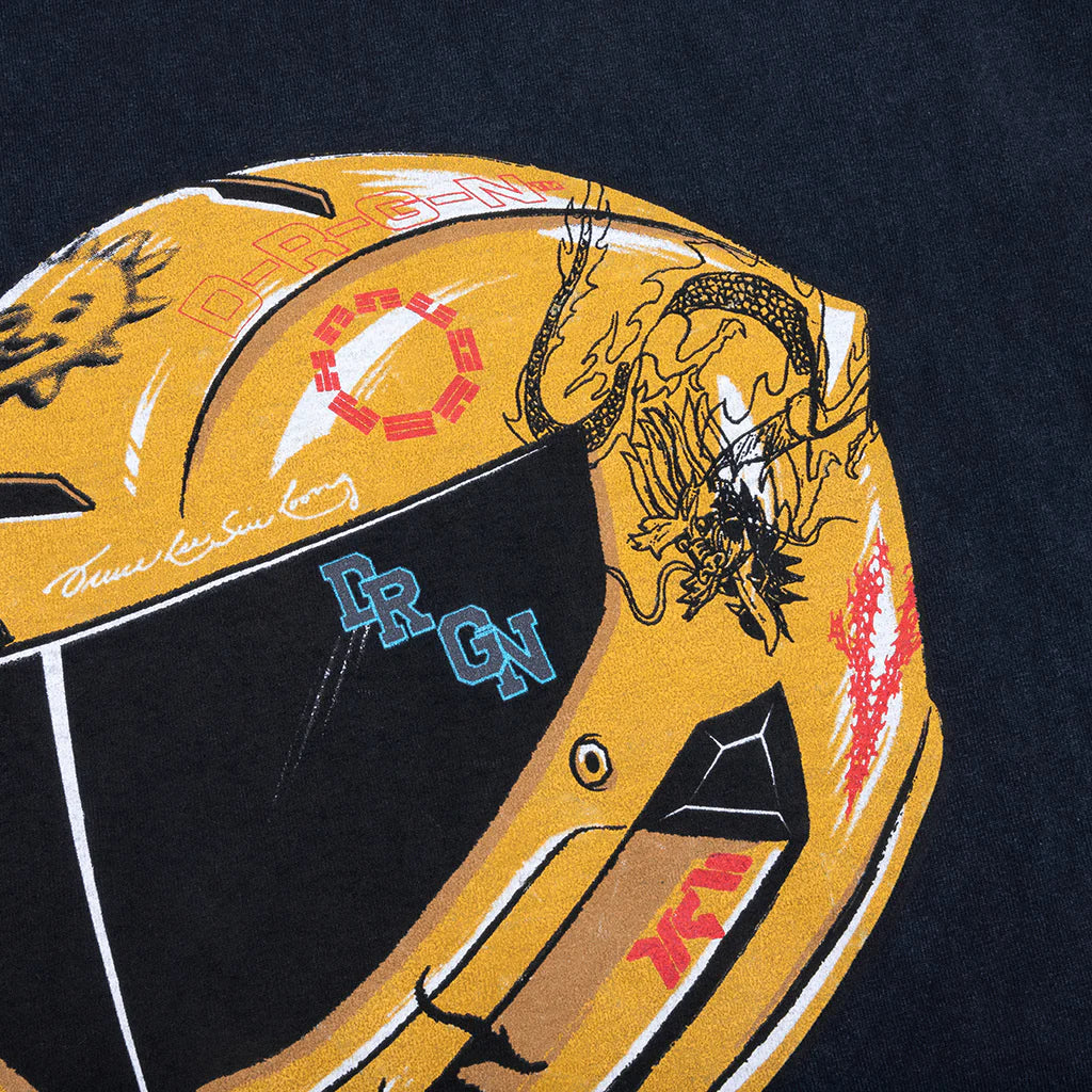 Feature x D R G N Helmet Tee Vintage Black