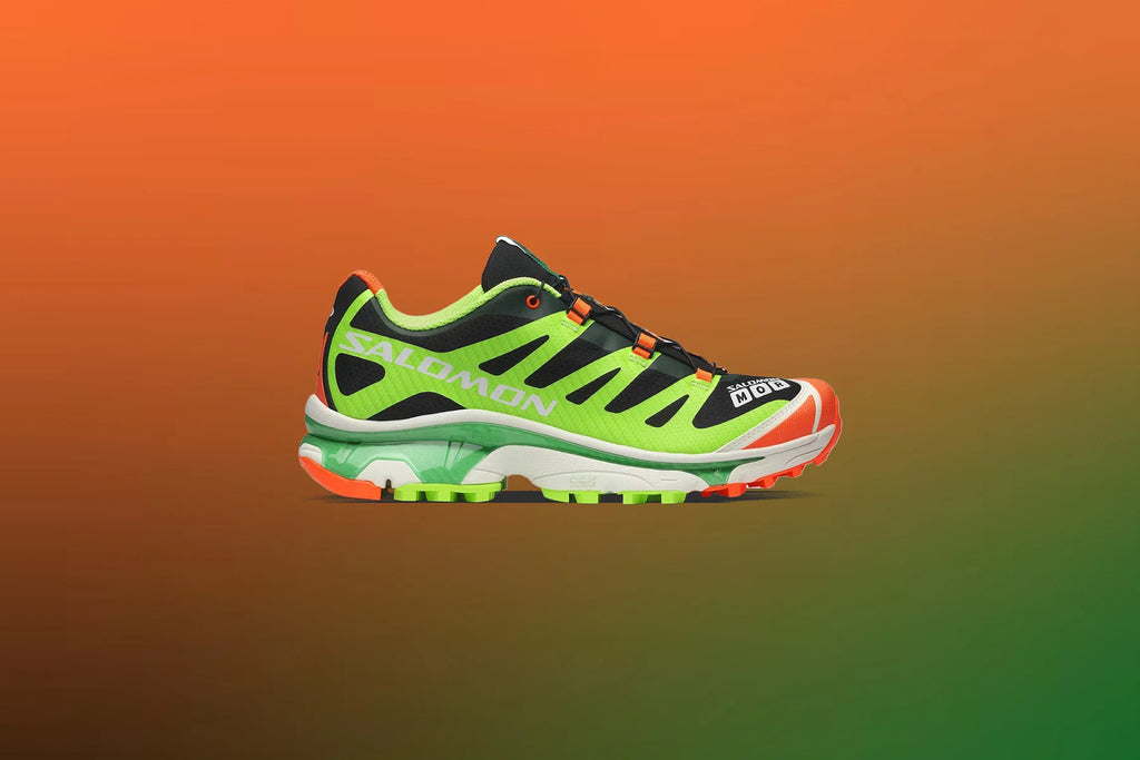 Salomon x Feid XT 4 OG Ferxxocalipsis Black Green Gecko Shocking Orange