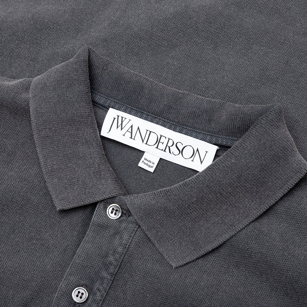 Anchor S S Polo Shirt Charcoal