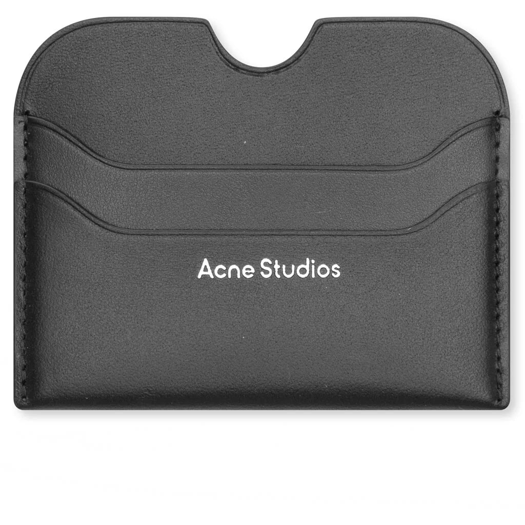 Slim Leather Card Holder Fn Ux Slgs000257 Black