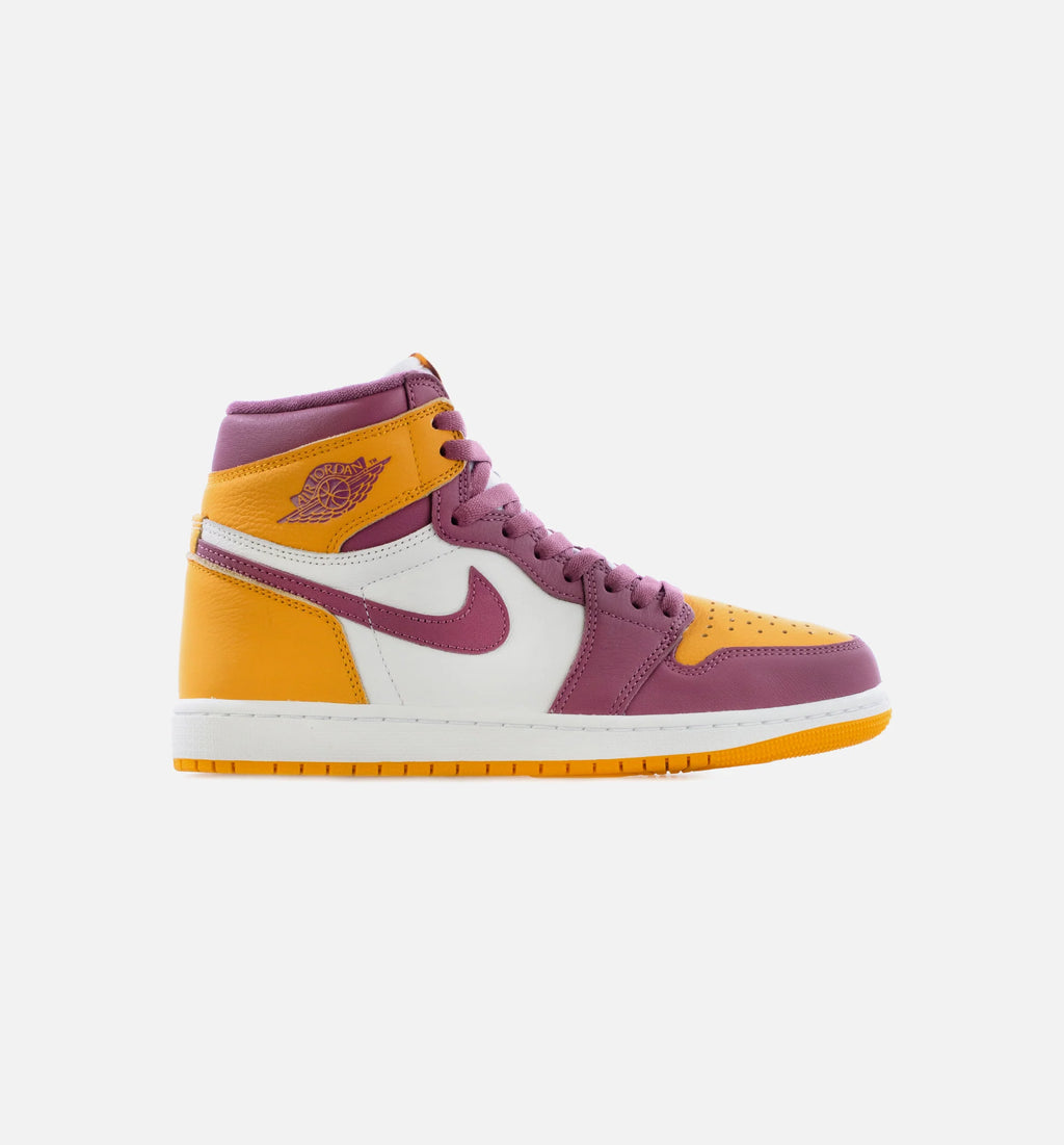 Air Jordan 1 Retro High OG Brotherhood Mens Lifestyle Shoe University Gold Light Bordeaux Limit One Per Customer