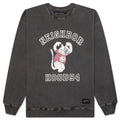 Pigment Dyed Sweat Shirt L S Black