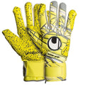 Uhlsport Eliminator Supergrip HN Goalkeeper Gloves Lite Flue Yellow Griffin