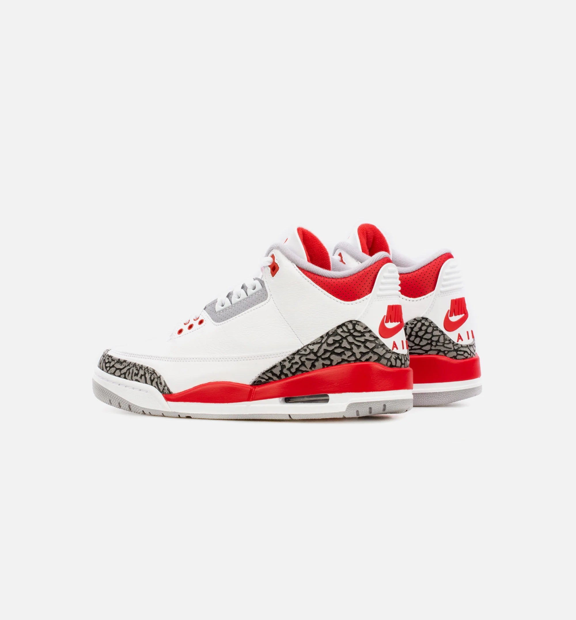 Air Jordan 3 OG Fire Red Mens Lifestyle Shoe White Red