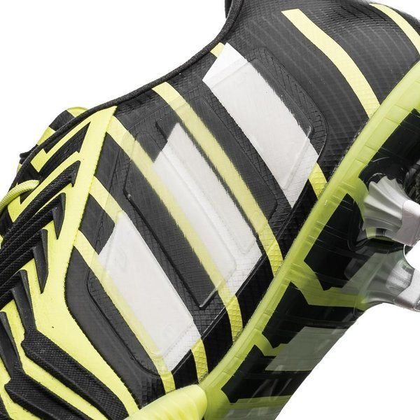 adidas Predator Instinct FG Firm Ground Soccer Cleats Flash Yellow White Dark Grey