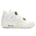 Womens Air Jordan 4 Retro Metallic Gold Sail Metallic Gold Black